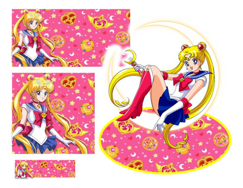 Etiqueta Escolar Sailor Moon  Kit Imprimible No Fisico  