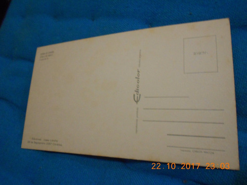 Postal Cordoba Capilla Del Monte Cajon Del Rio - Decada 70 (Usado)