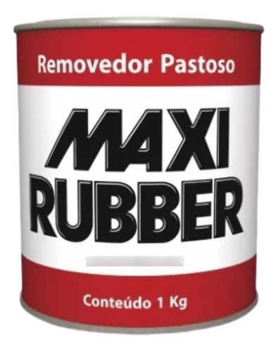 Removedor De Tinta Automotivo Pastoso Maxi Rubber 1kg