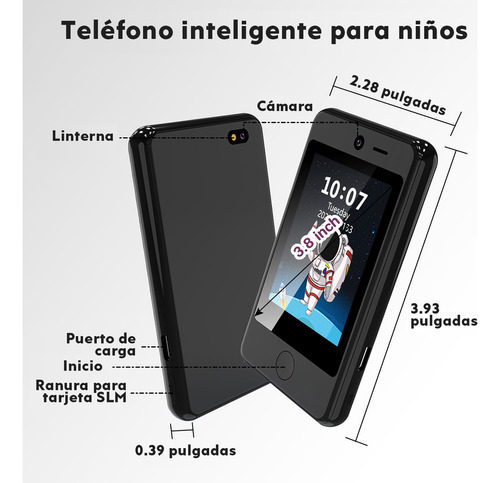 Teléfono Móvil Para Niños Teléfono Llamada 2g Inteligente Para Niños Con Ranura Para Tarjeta Sim, Equipado Con Cpu Mtk6262d Y Lente Cmos Admite Tarjeta Tf Children Smartphone Móvil Para Llamadas Niño