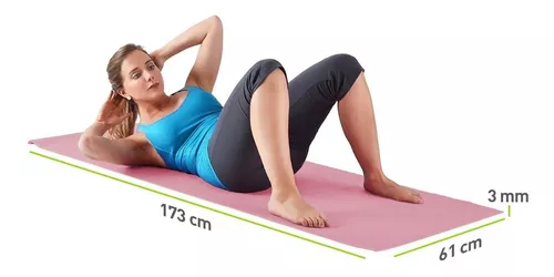 Tapete de yoga engrossar 20mm alongado nbr antiderrapante esterilla yoga em  casa esteira de fitness masculino feminino iniciante ginásio pilates