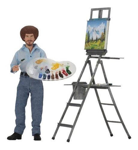 Neca Bob Ross The Joy Of Painting 20 Cm Clothed 2019