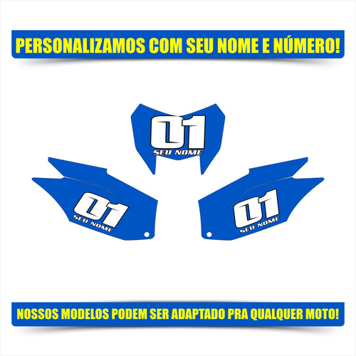 Plotagem Crf Biker Personalizado Com Nome Número R1 Elit