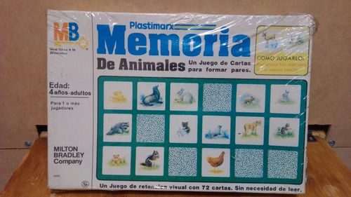 Juego De Mesa Memoria Plastimarx Sellado Vintage 80s 