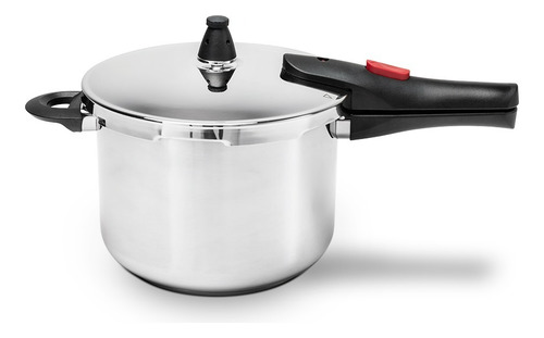 Panela De Pressão Indução 6l Brinox Ultra Fundo Triplo Cor Prateado