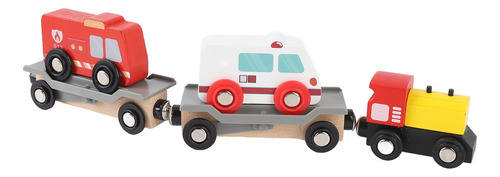Toy Railway Kit, Juego De VĂas De Tren De Madera, Coordinaci