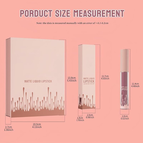 Lápiz Labial Con Textura Cremosa, Lápiz Labial Impermeable,