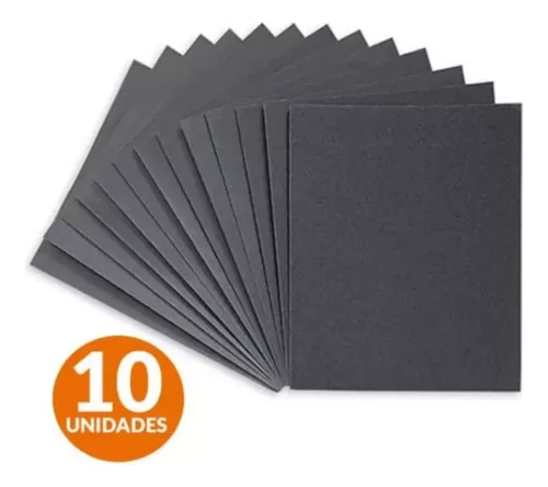 Lija Al Agua Pack X 10 Unidades Grano 80 A 260 Polacrin