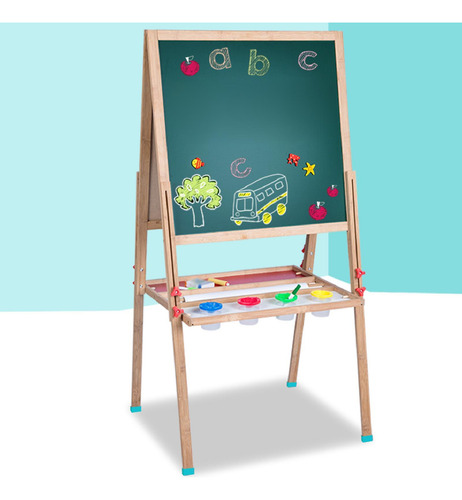 Pizarra Blanca Plegable De Pie Para Dibujar, Regalo De