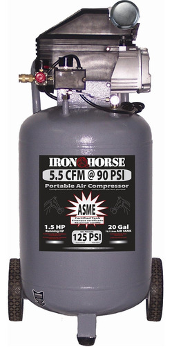 Iron Horse Ihvp1520l Compresor De Aire Eléctrico Vertical Po
