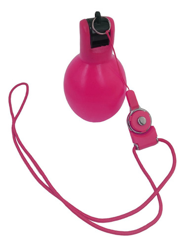 6 Silbatos De Mano Con Correa Para Adultos Y Niños, Rosa