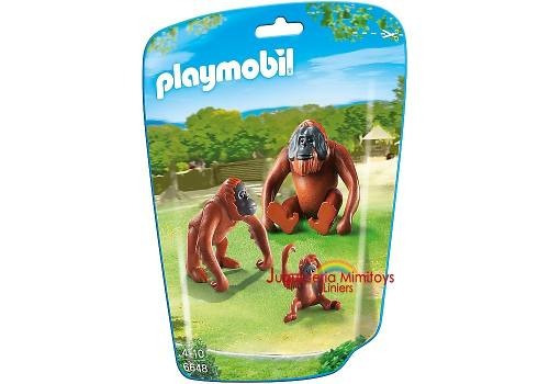 Orangutan Con Su Familia Linea Zoo Intek Playmobil 6648