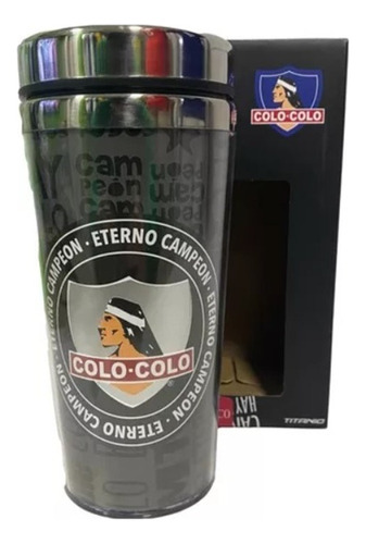 Colo Colo - Mug Térmico - Titanio - Frío - Caliente