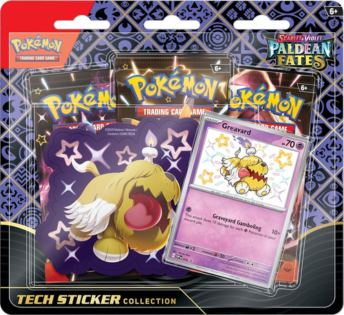 Pokemon Paldean Fates - Tech Sticker Greavard - Ingles