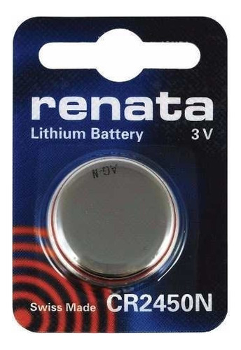 Pila Renata Lithium CR2450N Botón - pack de 4 unidades