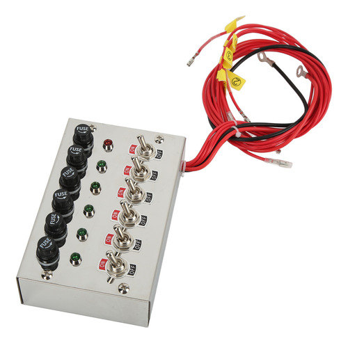 Panel De 6 Bandas, Dc12 V, 24 V, 15 A, Indicadores Led De Pa