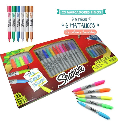 Marcadores Sharpie Set X 23 Unidades Bentancor Outdoor