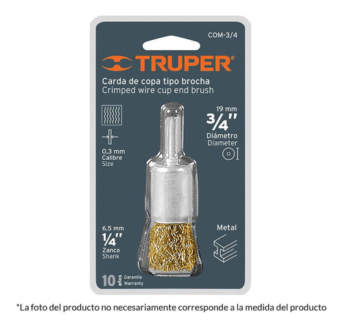 Carda Taladro Copa Gruesa 1' Truper 11595