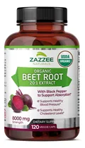 Comprar Zazzee Naturals Beet Root Raiz De Remolacha Organica 120 Cap