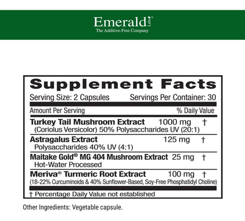 Emerald Labs Deep Immune Health Suplemento 60 Cápsulas