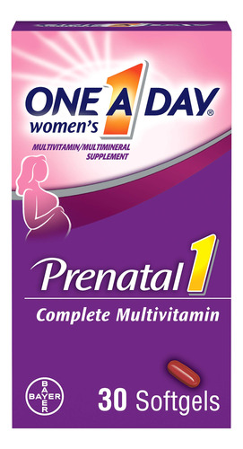 One-a-day Prenatal 1 Con Cpsulas Blandas De Dha Y Cido Flico