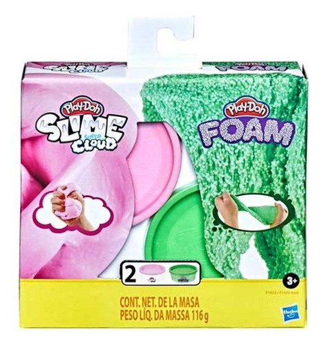 Play Doh: Foam And Super Cloud - Color Sorpresa 2 Pack