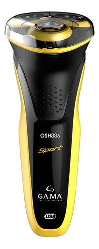 Afeitadora Ga.ma® Gsh 886 Sport Color Amarillo Y Negro