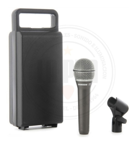 Imagen 4 de 7 de Micrófono Dinámico Profesional Samson Q7 + Estuche Pipeta