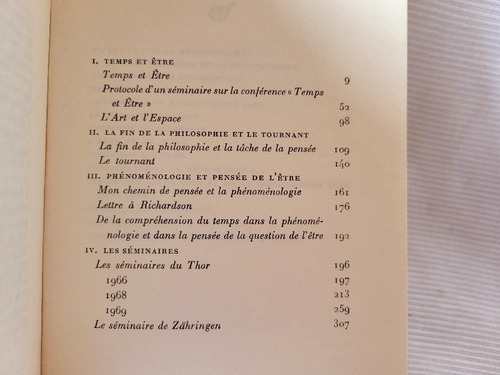 Questions 4 Martin Heidegger Gallimard En Frances