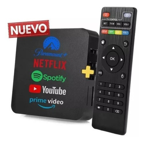 Tv Box Quad Core Android 7.1 4k 1gb Ram 8gb Wifi Hdmi Color Negro