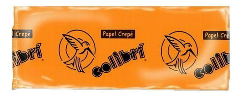 Papel Crepe Paq. C/200x50 Cms 10 Pzs Colibri *color Color Naranja