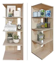 Comprar Estante Biblioteca Estanteria Moderna Madera Oficina Sajo Color Natural