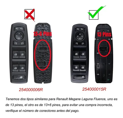 Qp Interruptor De Ventanilla Para Renault Fluence 2008-2017