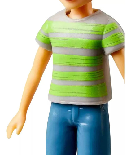Mini Boneco Colecionável Menino Boy Moreno Jake Tam - Amigo Da Boneca Polly Pocket - Vestido Com Roupa Roupinha Fashion - Mattel Brinquedos