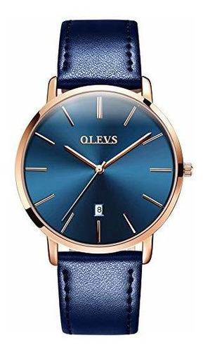 Olevs Reloj De Pulsera Minimalista Ultra Delgado Y Delgado P