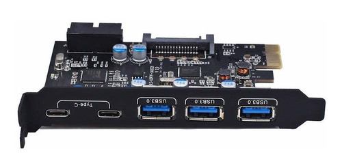 Pci-e A Type C (2) Type A (3) Usb 3.0 5-port Pci Express Exp