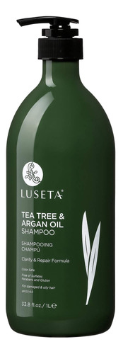 Luseta Tea Tree & Argan Oil Milk Shampoo Color Safe Clarify.
