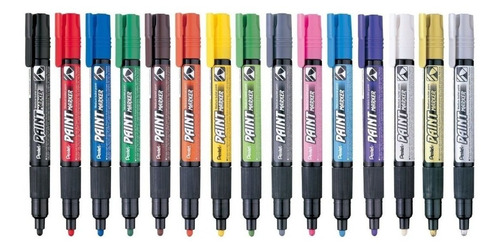 Marcador Plumon Paint Marker Pentel Mmp20 Color A Escoger Color Gris
