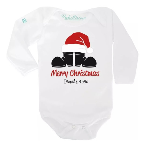 Body Para Bebé Personalizado Navidad Merry Christmas