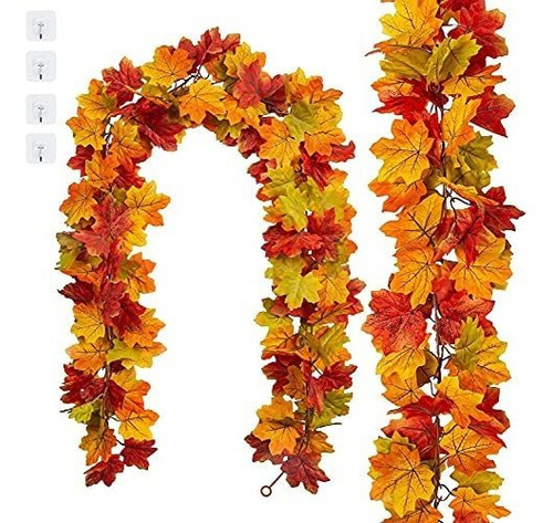 2 Pack Fall Leaves Garland Garland Cesped De Arce M311x