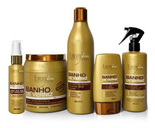 Kit Profissional Completo Banho De Verniz  Forever Liss