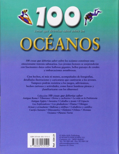 100 Cosas Que Deberias Saber Sobre Los Oceanos / Susaeta