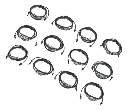 Pulseiras Trançadas Com Punho, 12 Peças, Pulseira De Poliure