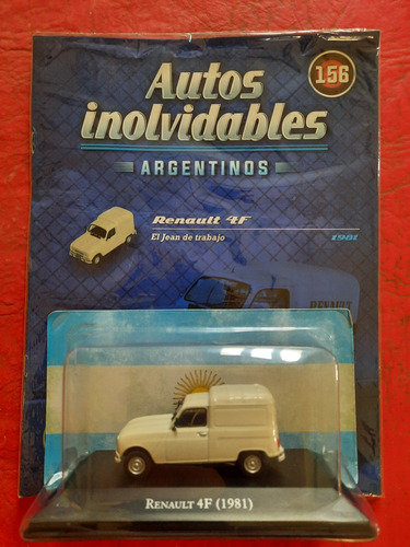Autos Inolvidables Argentinos N156 Renault 4f