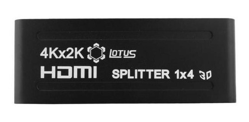 Imagem 1 de 7 de Splitter Divisor Hdmi 1 Entrada 4 Saídas Full Hd 3d Lotus
