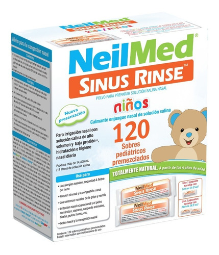 Neilmed Sinus Rinse Niños 120 Sobres Premezclados