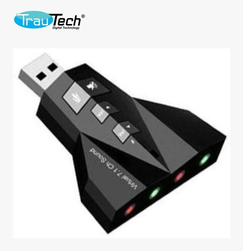 Tarjeta De Sonido Externa Usb 2.0 P/audifono Y Microfono 7.1
