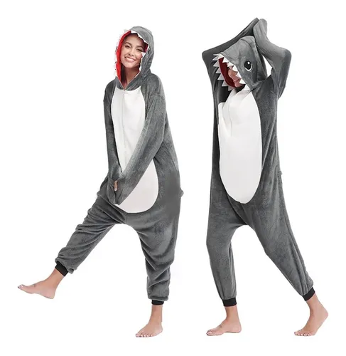 Pijama Tiburon Gris Enterizo Kigurumi 3 12 A os Lhua Cuotas
