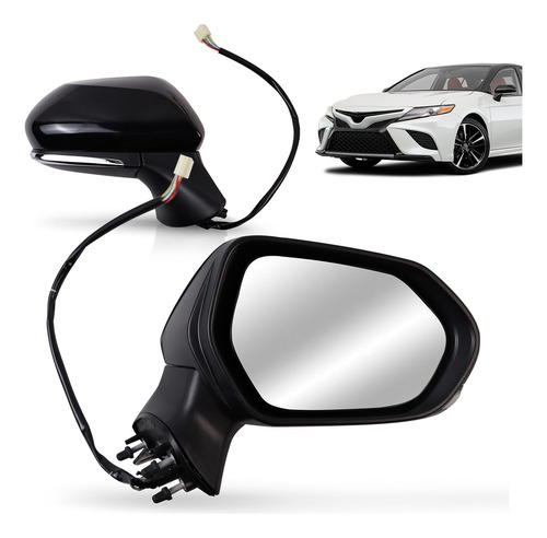 Retrovisor Camry 19 20 21 22 23 Elétrico Com Pisca Retratíl