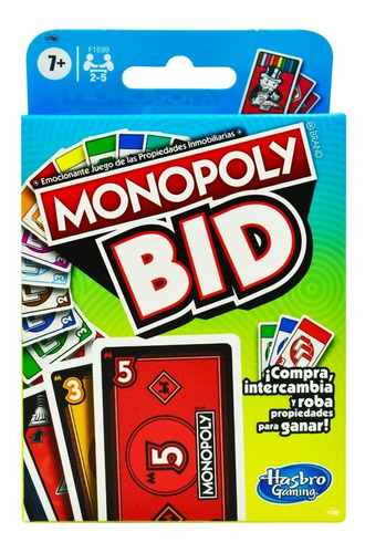 Monopoly Bid Juego De Mesa Hasbro